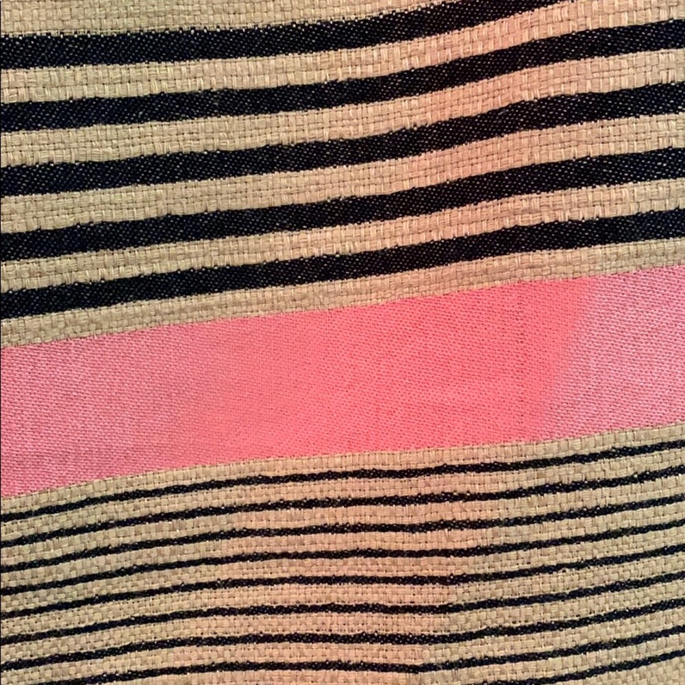{LOFT}Sz 6 Pink/Beige/Blk Striped Mini Skirt - Picture 2 of 5